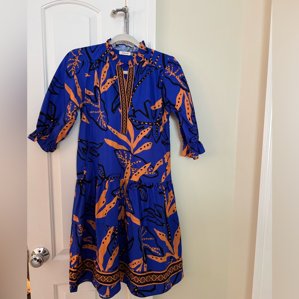 Maude Blue and Orange Sundress